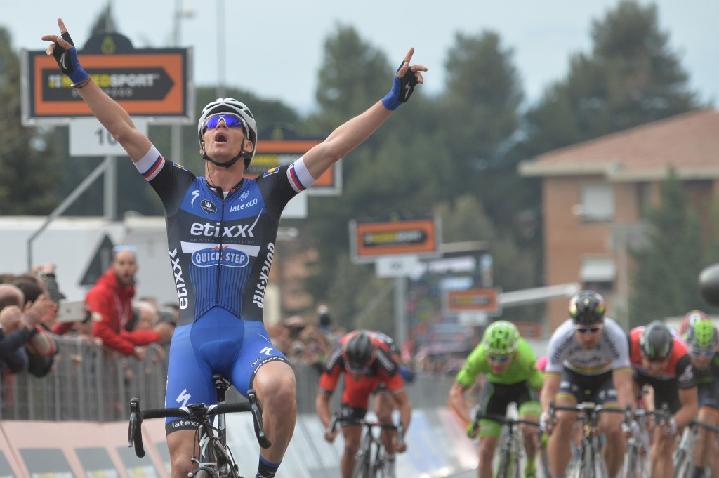 Zdenek Stybar won stage two of Tirreno-Adriatico to take the race lead ©ANSA