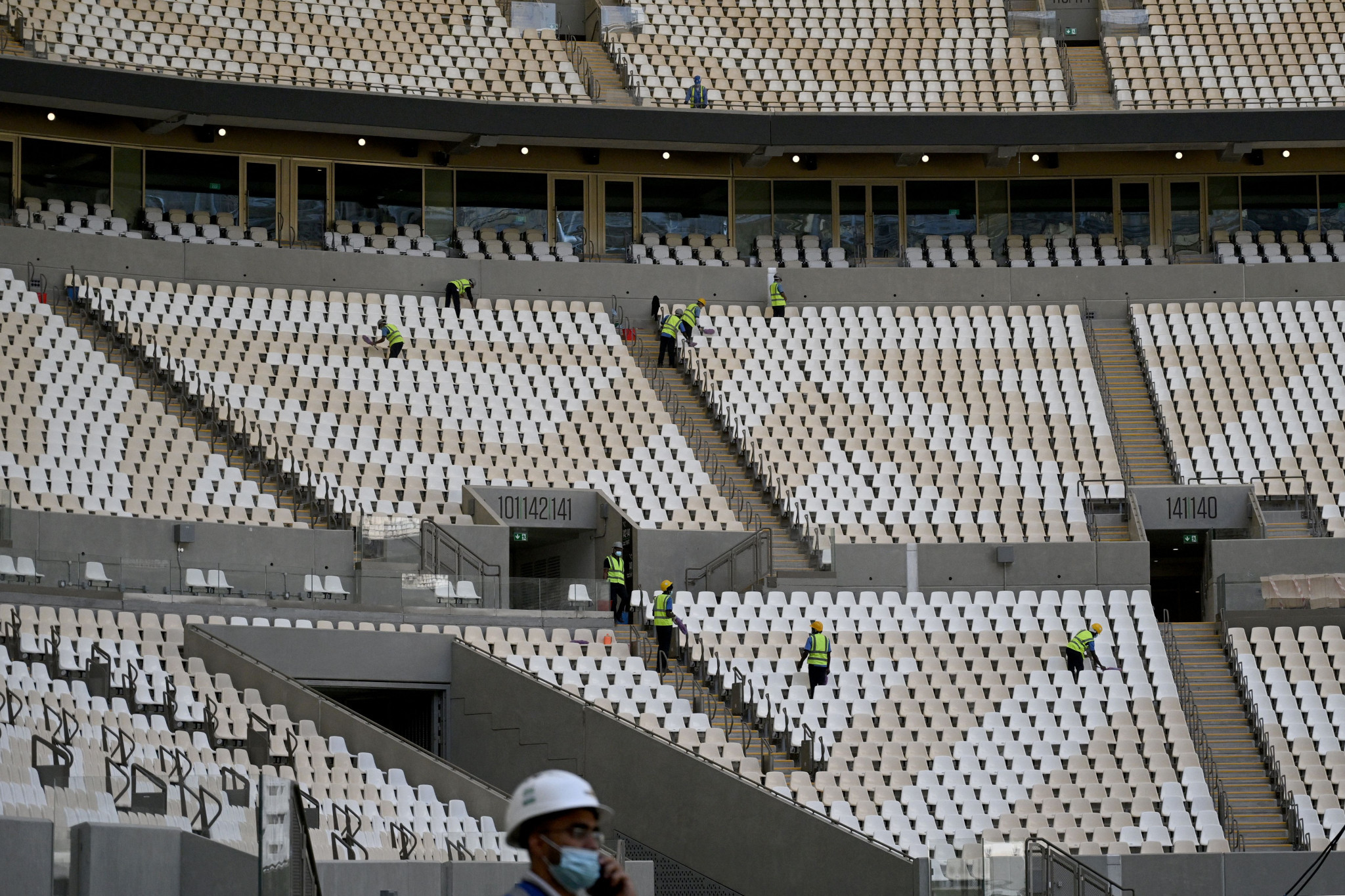 Qatar's stance on workers' rights has been among the dominant issues in the build-up to the FIFA World Cup ©Getty Images