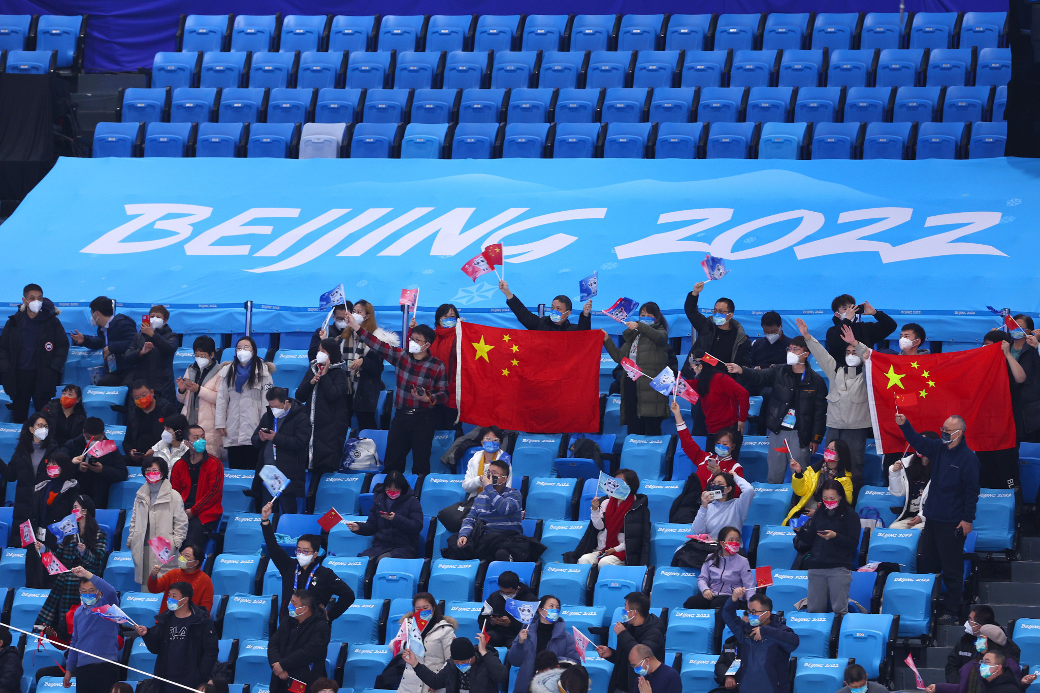 Only limited numbers of spectators were permitted at the Beijing 2022 Winter Olympics earlier this year as a precaution against the spread of COVID  ©Getty Images