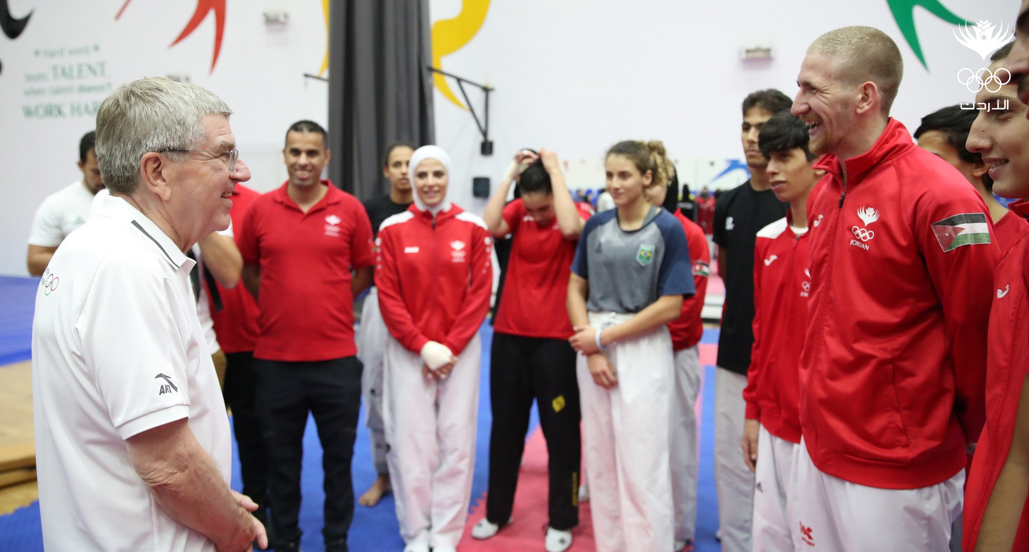 Bach continues Middle East tour as he is welcomed by Jordan Olympic Committee