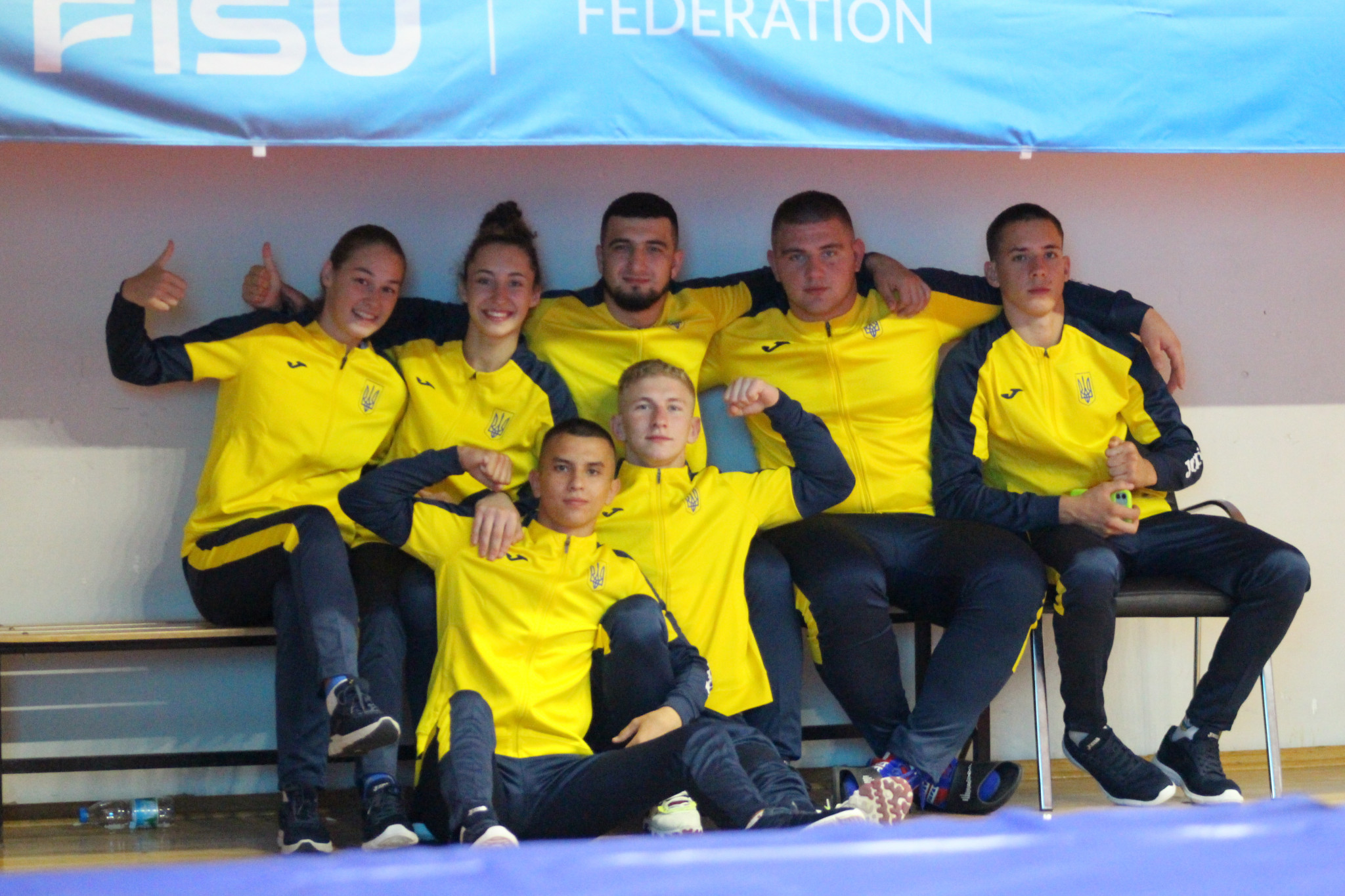 Ukraine's team were dominant in sambo, winning six of the 14 titles ©FISU