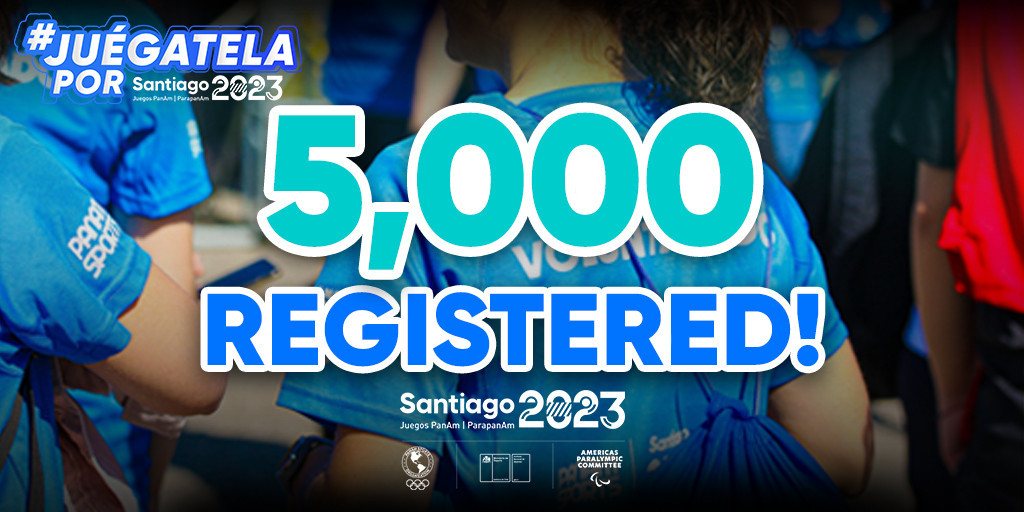 More than 5,000 people have volunteered for Santiago 2023 ©Santiago 2023