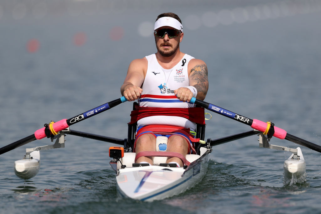Britain's single sculls Paralympian Ben Pritchard is one of four competitors to have been voted onto the World Rowing Athletes' Commission ©Getty Images