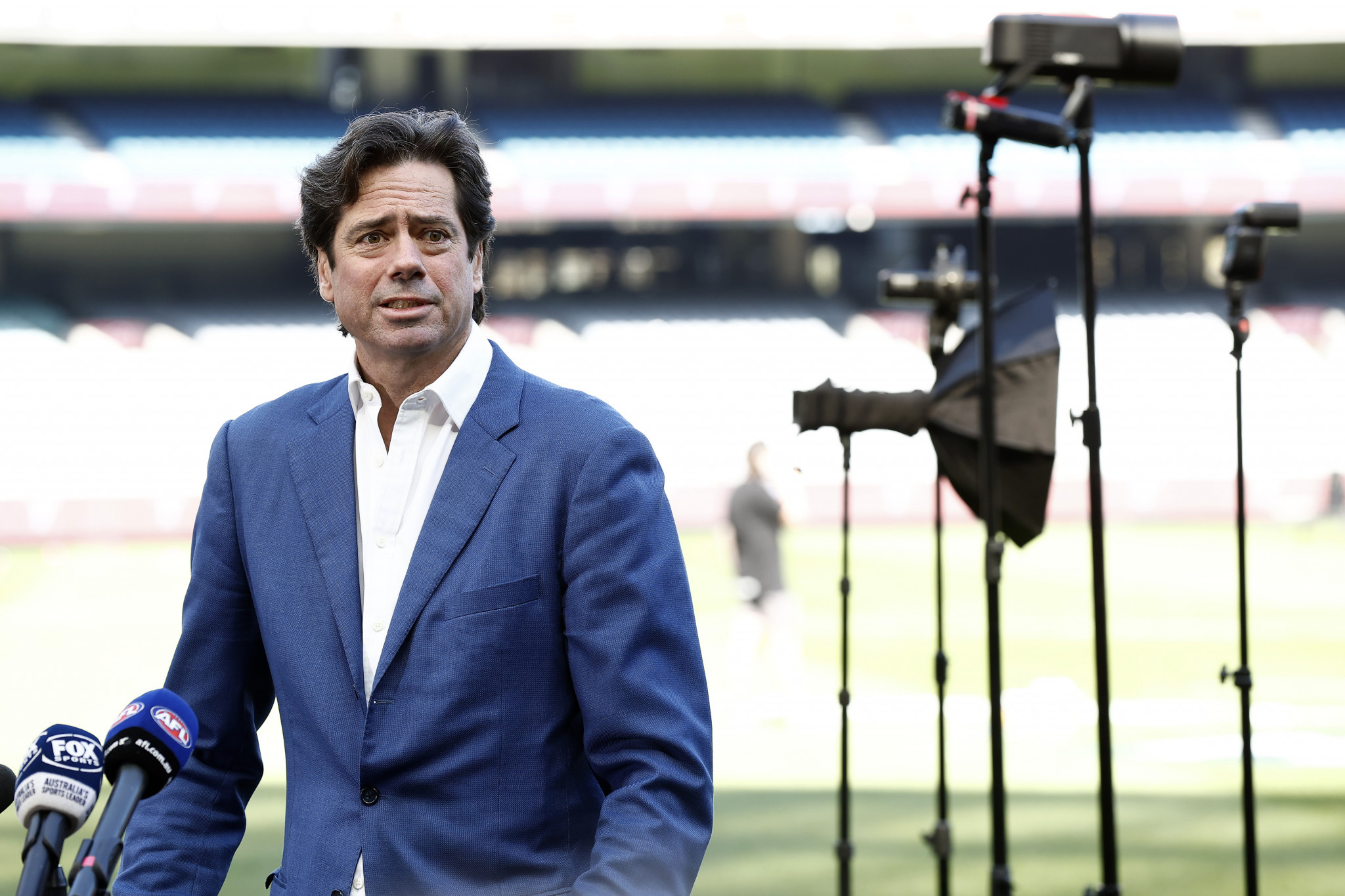 Gillon McLachlan has been viewed as a potential Brisbane 2032 chief executive ©Getty Images