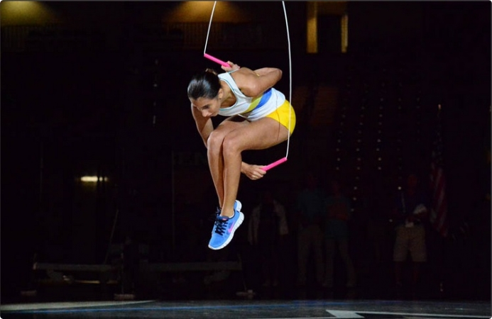 Brazilian rope jump artist Vivien Vajda will be looking to replicate her performance at London 2012 ©Rio 2016