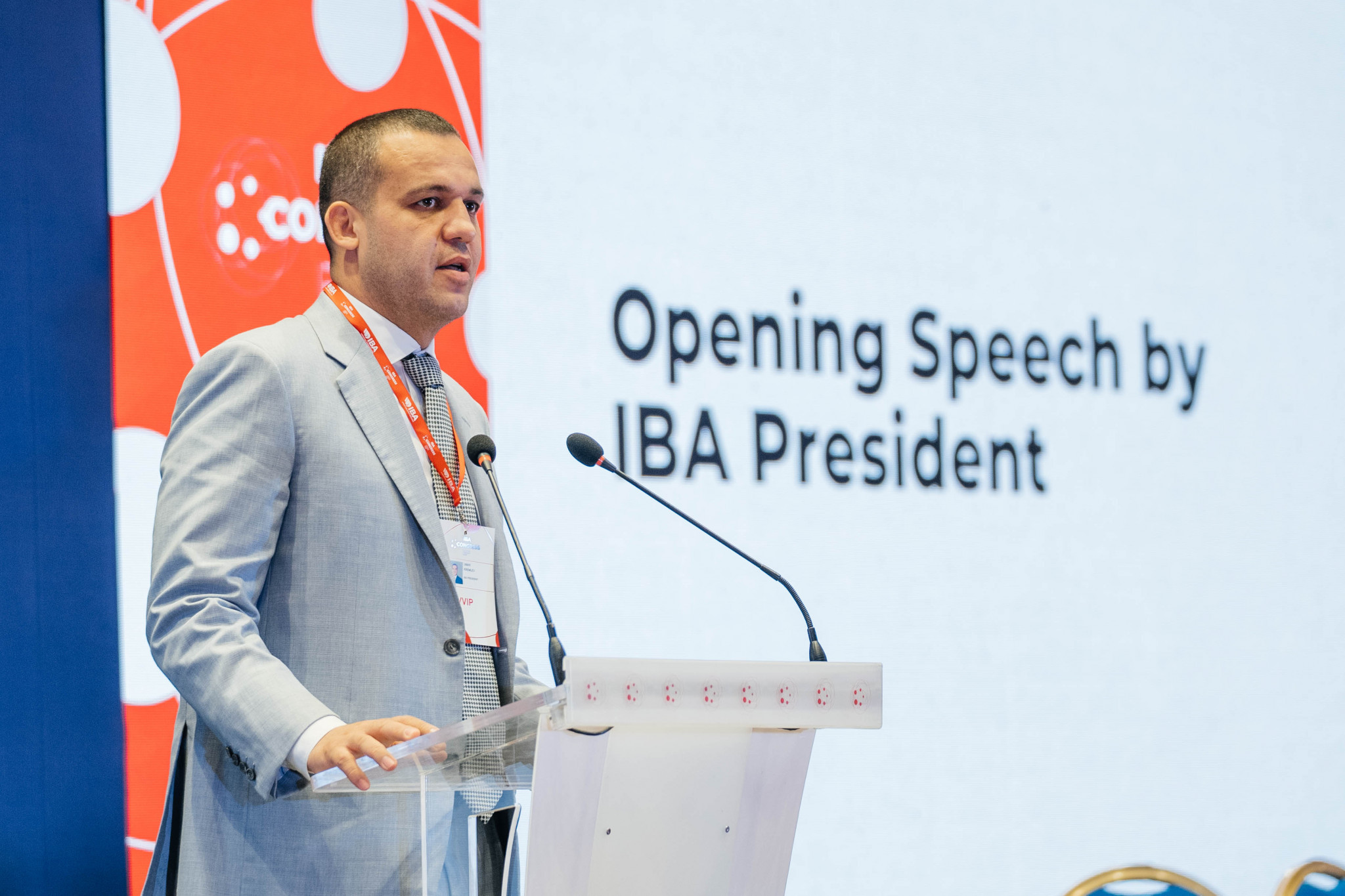 Incumbent IBA President Umar Kremlev opened the Extraordinary Congress by thanking the Armenian Government and National Federation for its work in organising the event ©IBA