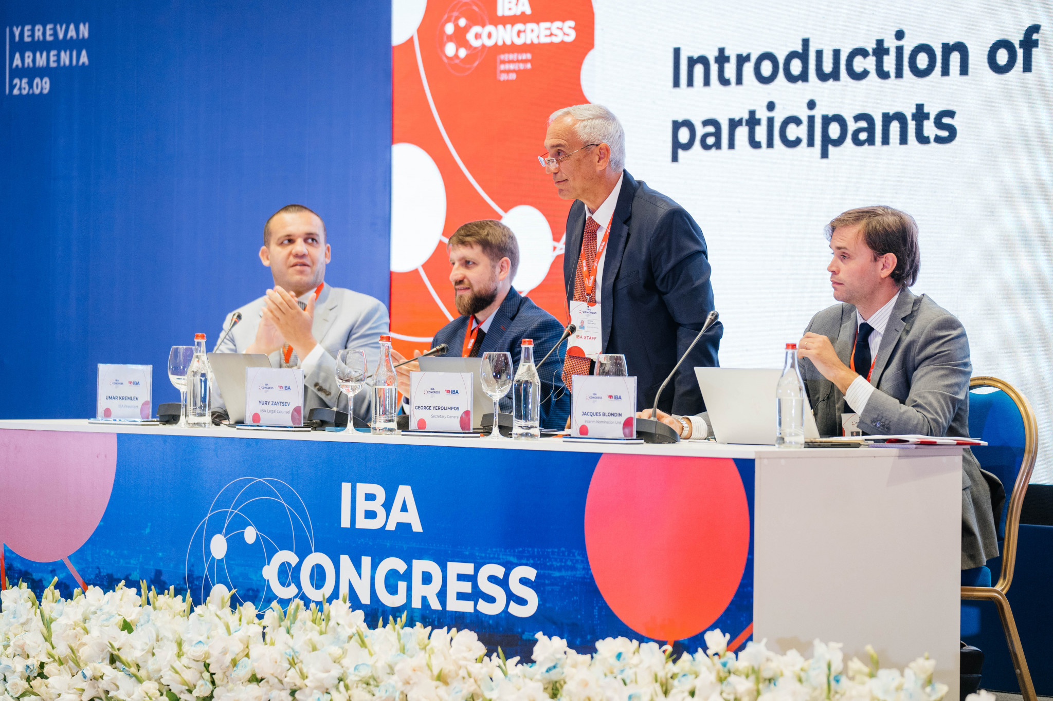 Proceedings were overseen by IBA's newly-appointed secretary general George Yerolimpos, second right ©IBA
