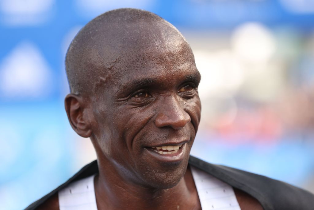 Eliud Kipchoge is looking for new challenges after bettering his own world marathon record ©Getty Images