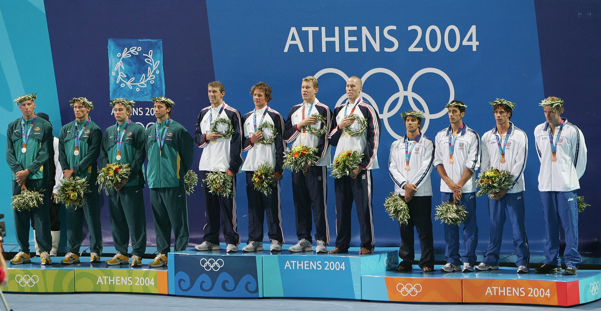 Ryan Lochte has not ruled out auctioning his six Olympic gold medals at some point, although he plans to keep the first one he won in the 4x200m freestyle relay at Athens 2004 ©Getty Images