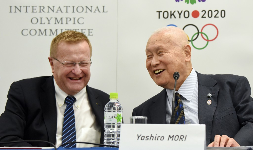 Tokyo 2020 President Yoshirō Mori blamed Sports Minister Hiroshi Hase for the controversy surrounding the placement of the Olympic Cauldron at the National Stadium ©Getty Images