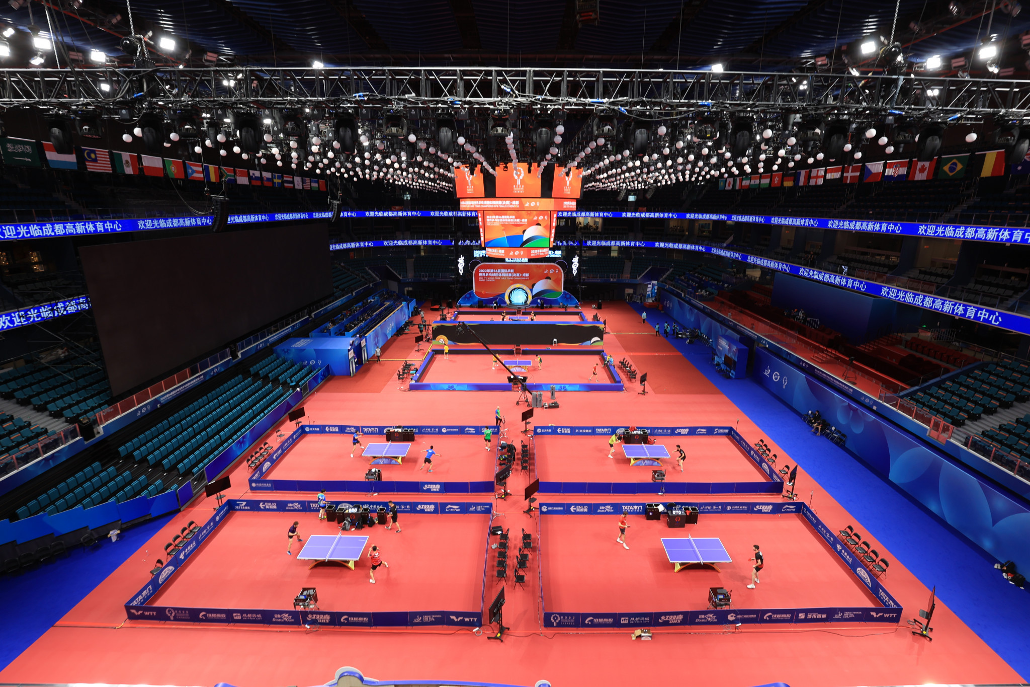 More than 1,000 invited spectators are expected to attend each match at the World Championships ©ITTF