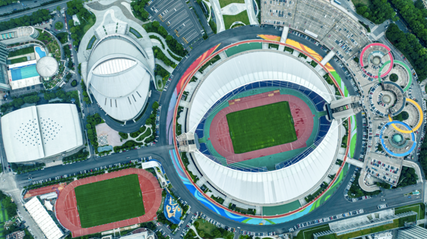 The belt surrounds the Huanglong Sports Centre and is one-kilometre long ©Hangzhou 2022
