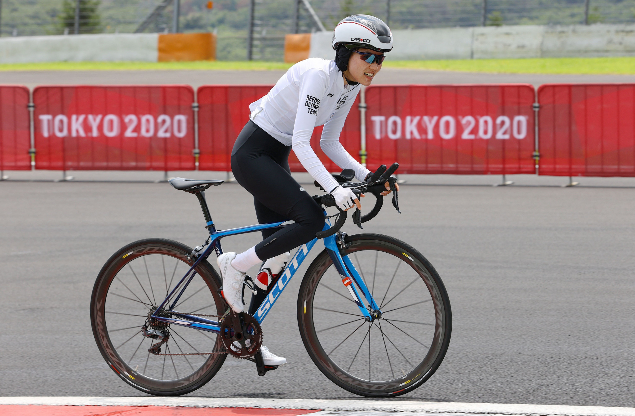 Aghan refugee cyclist Masomah Ali Zada participated at the Tokyo 2020 Olympics ©Getty Images