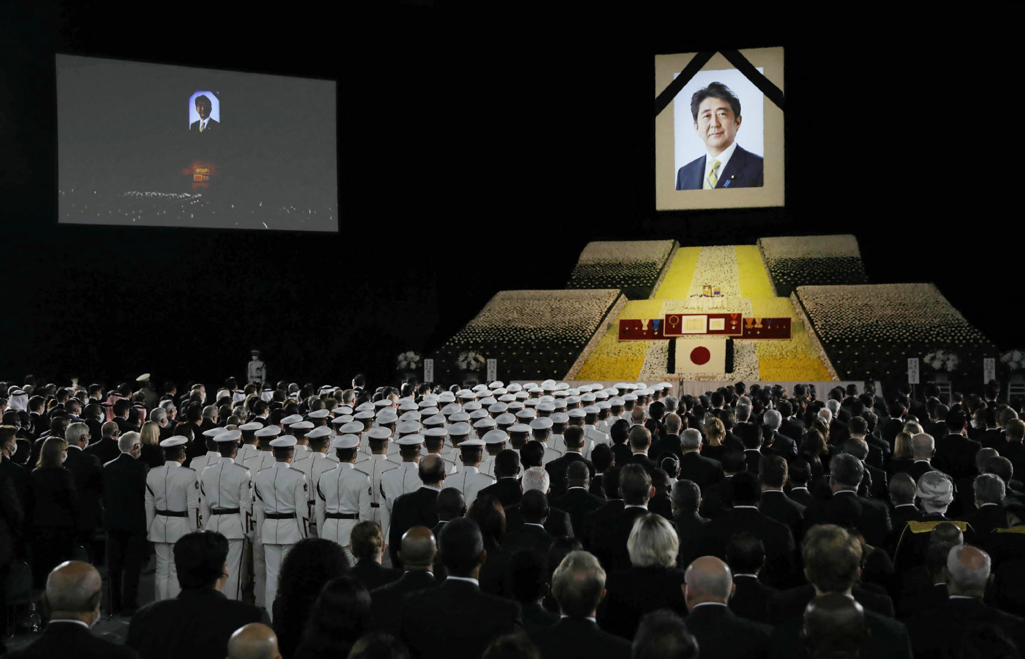 The state funeral is estimated to have cost ¥1.65 billion ©Getty Images
