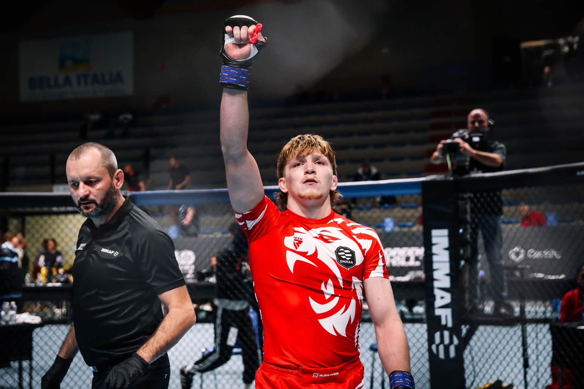 Teddy Stringer made an impressive return to the IMMAF ring ©IMMAF