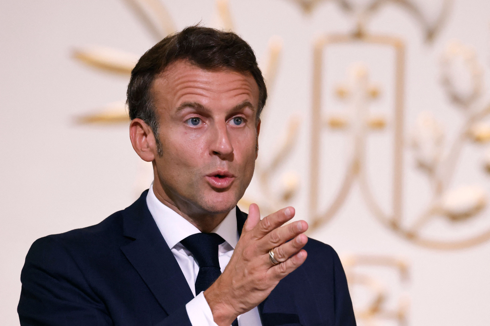 Emmanuel Macron discussed a range of issues during a meeting of the Olympic and Paralympic Council ©Getty Images