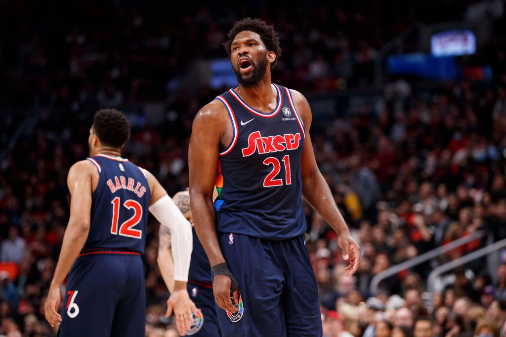 Philadelphia 76ers' NBA star Joel Embiid could play at the Paris 2024 Olympics for Cameroon, France or - after gaining citizenship earlier this month - the United States ©Getty Images
