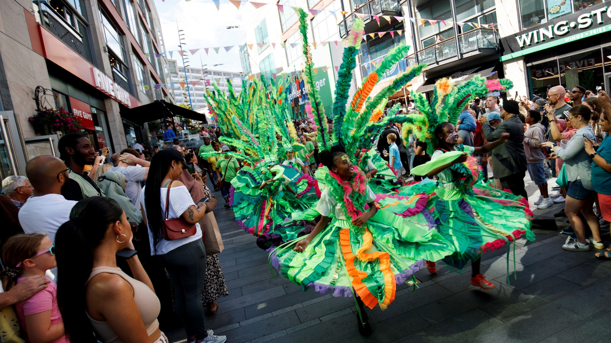 Carnival outfits were created by participants as part of the Birmingham 2022 Festival ©Birmingham 2022