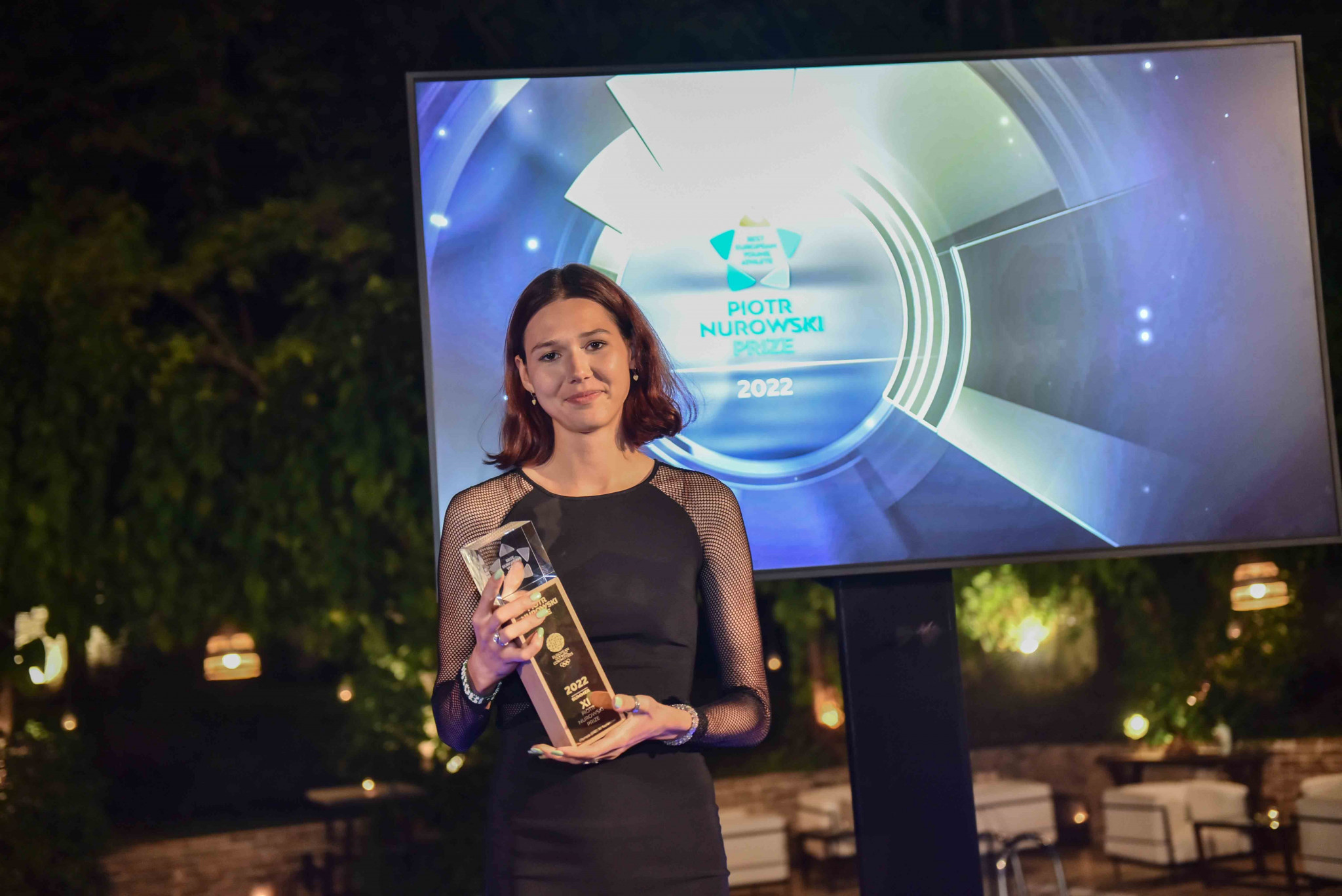 Angelina Topić was confirmed as the winner of the prestigeous prize at the gala dinner in Ancient Olympia ©EOC