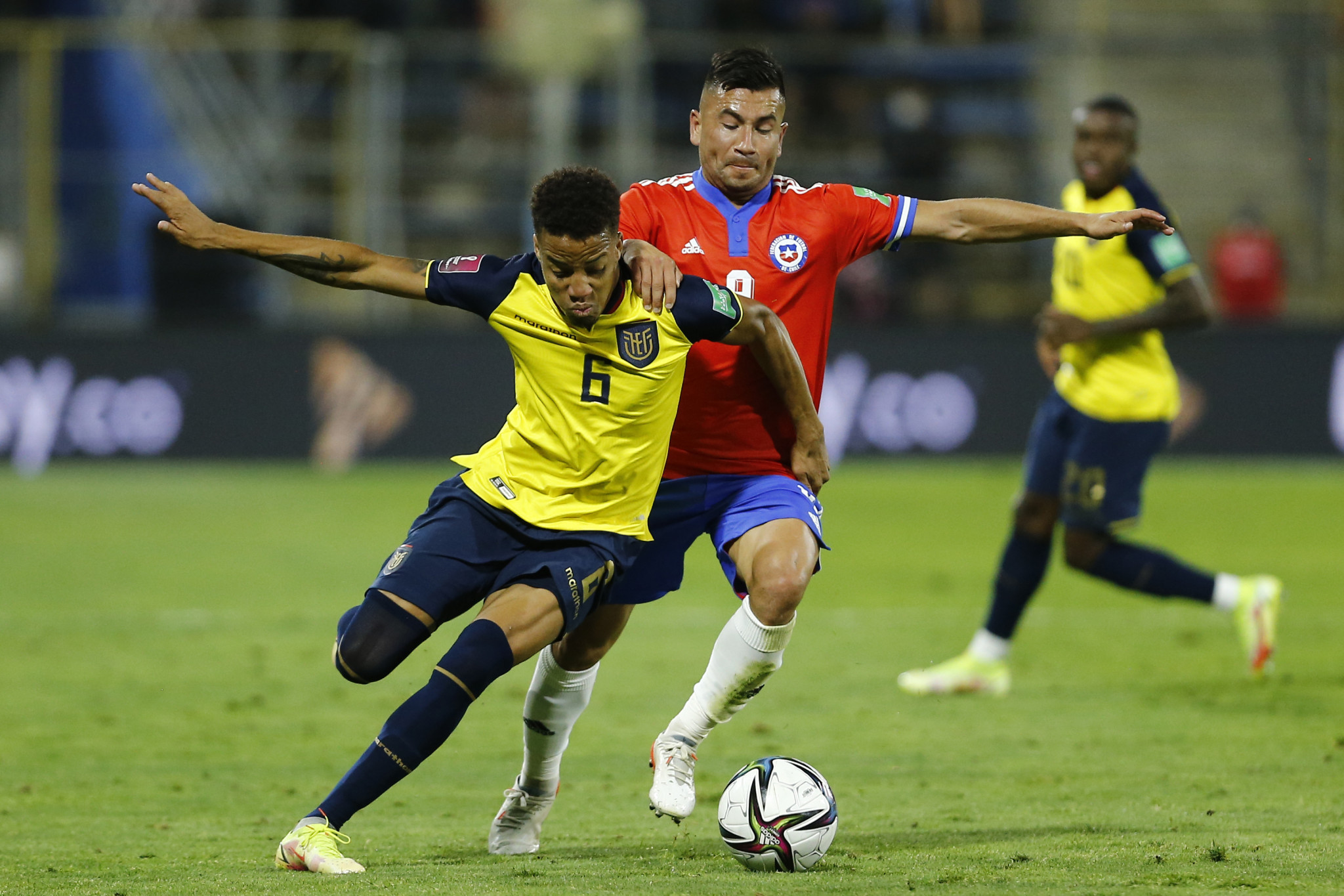 Byron Castillo, left, played eight times for Ecuador in FIFA World Cup qualifying ©Getty Images