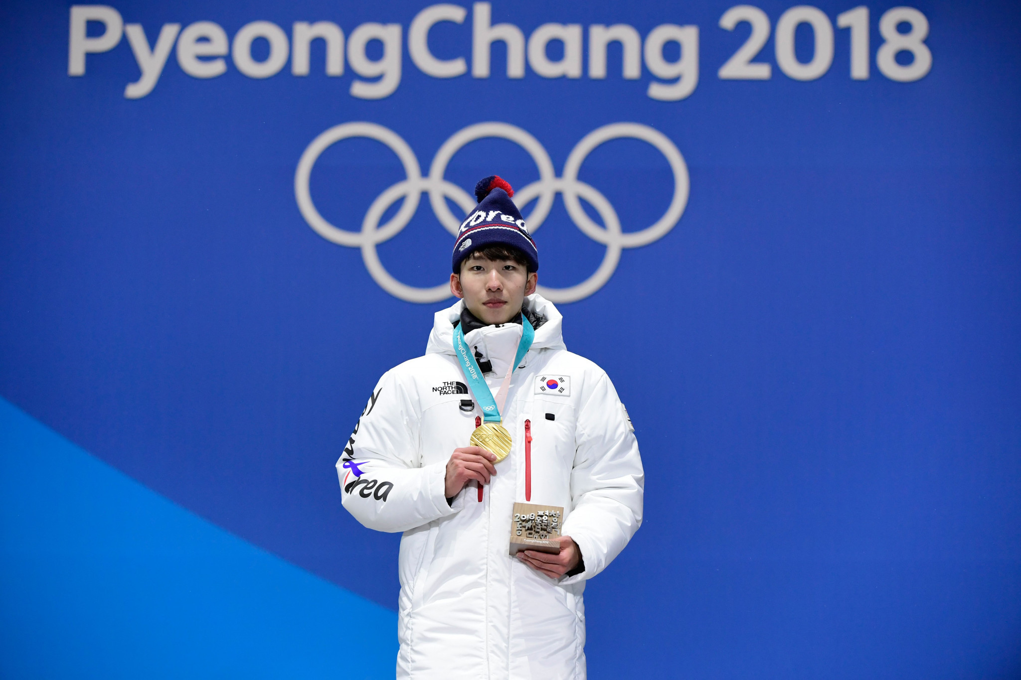 Lim Hyo-jun won 1,500m short track speed skating gold at Pyeongchang 2018 for South Korea ©Getty Images