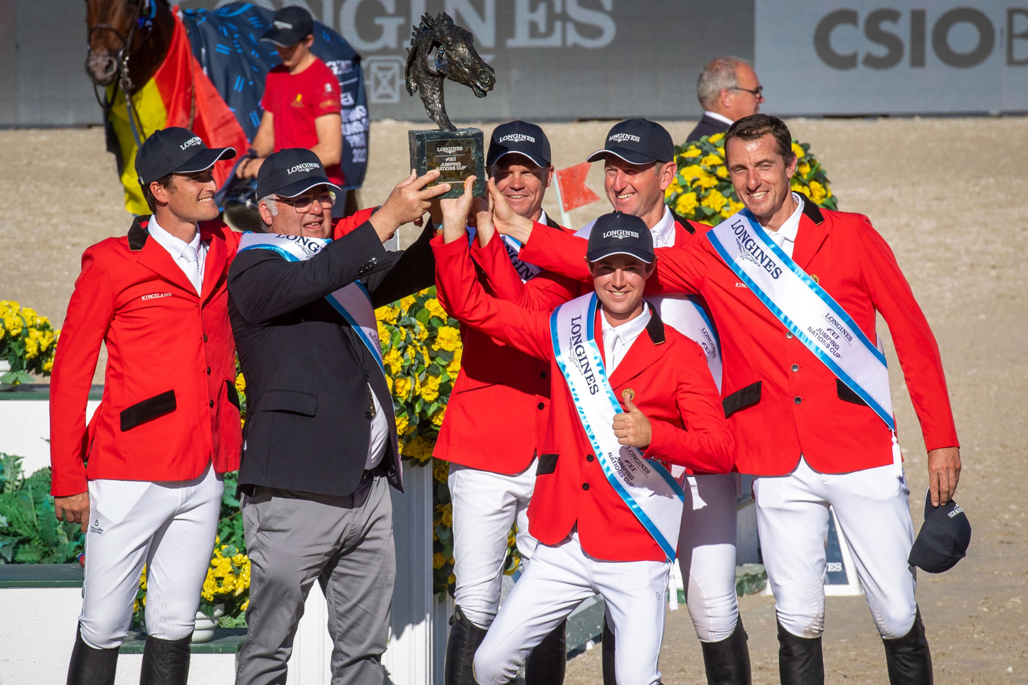 Belgium sealed their spot at the Paris 2024 Olympics after winning the FEI Jumping Nations Cup ©FEI