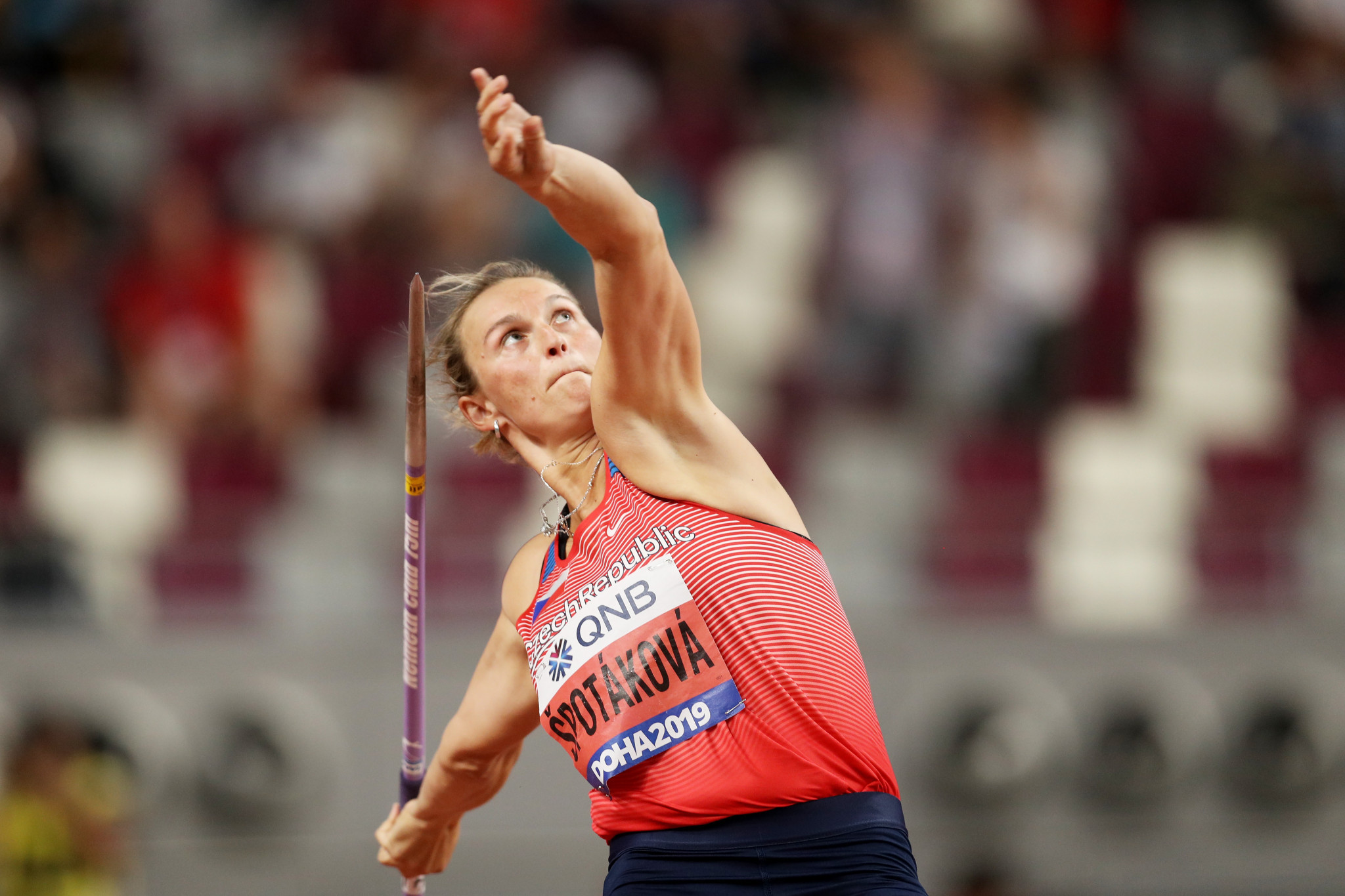 Barbora Špotáková won every major title in women's javelin  ©Getty Images
