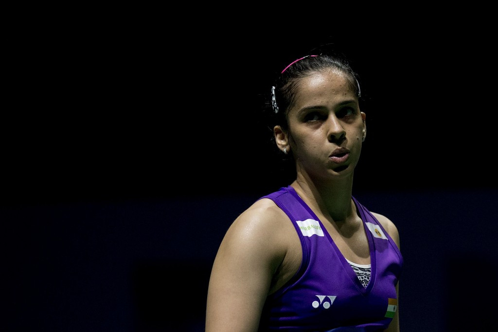 Indian second seed Saina Nehwal crashed out at the quarter-final stage of the women's singles event ©Getty Images