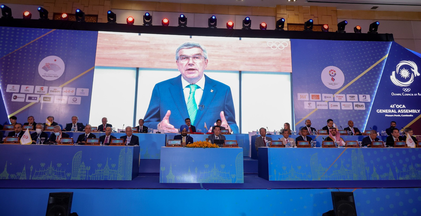 IOC President Thomas Bach said Asia "has written Olympic history" by staging three consecutive Olympic Games ©OCA