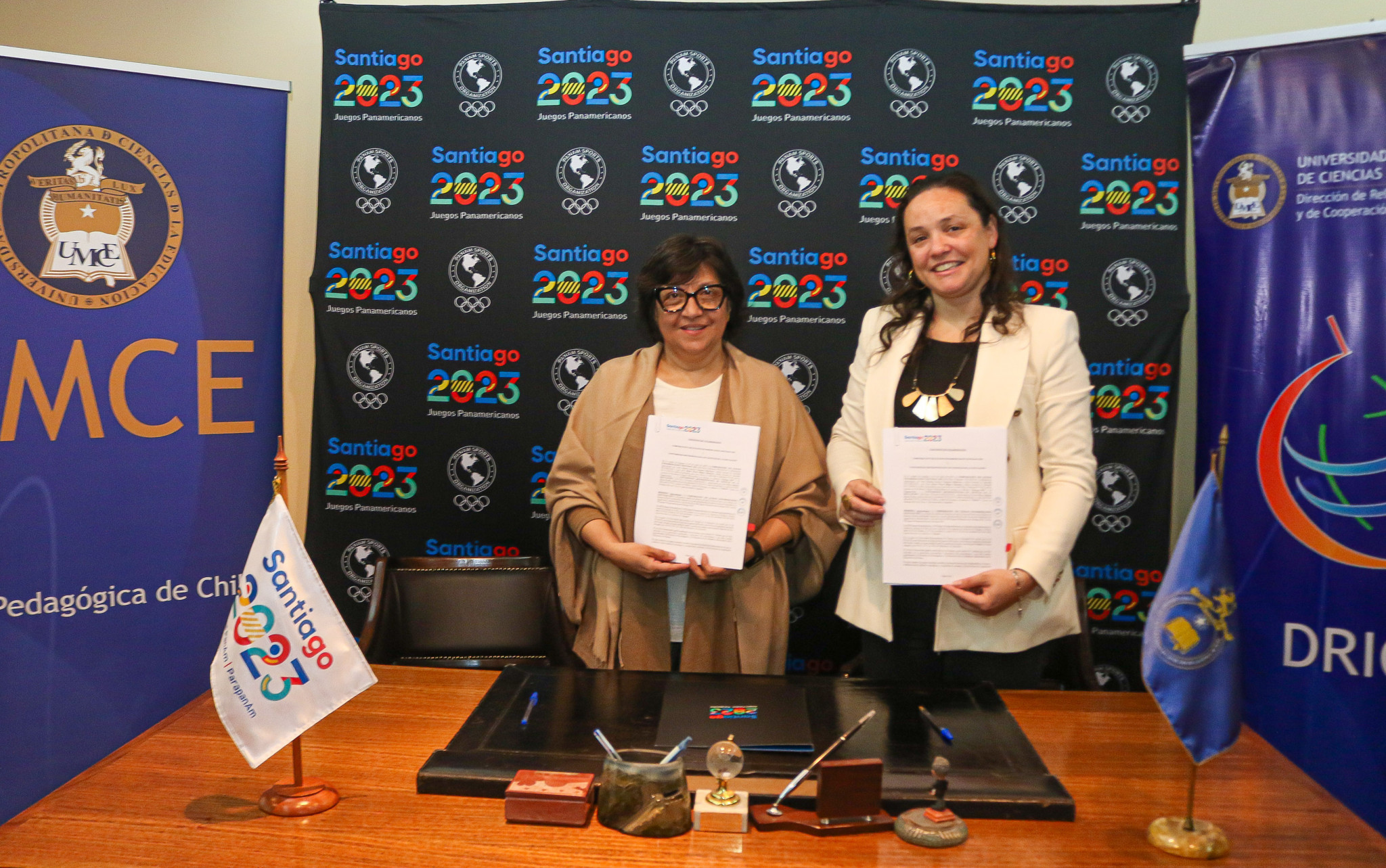 Santiago 2023 and the Metropolitan University of Educational Sciences are to cooperate in the field of volunteering ©Twitter/Santiago2023