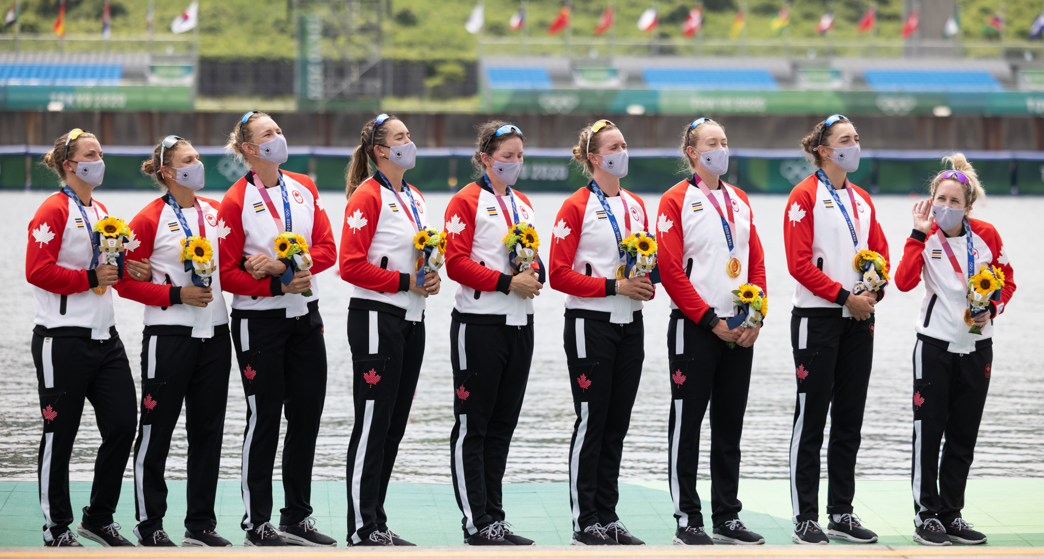 Canada's women's coxed eight team won gold at Tokyo 2020 ©Getty Images
