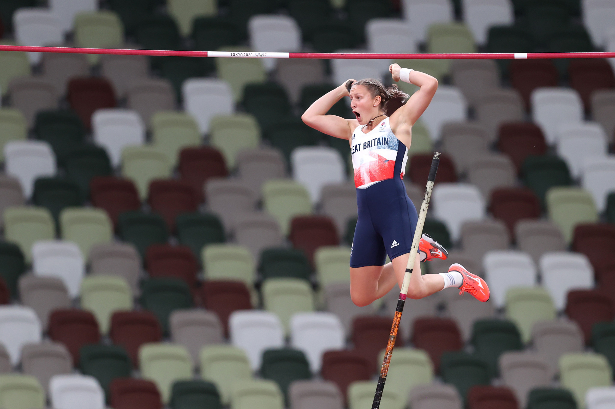 Holly Bradshaw claimed a bronze medal in women's pole vault at Tokyo 2020 ©Getty Images