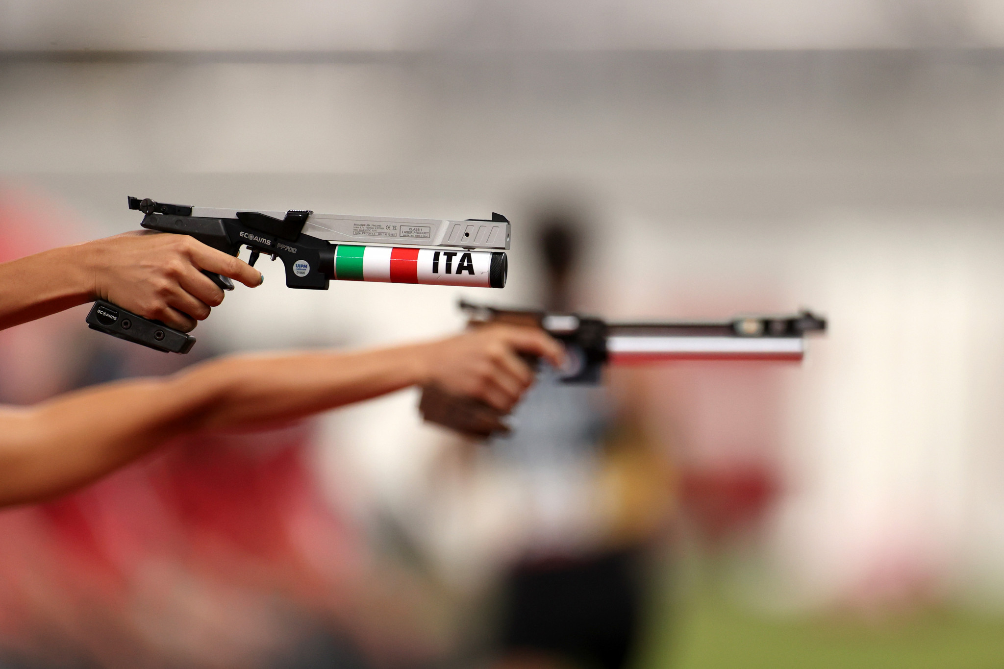 Replacing riding will make modern pentathlon more accessible in the same way that combining shooting and running has, according to Shiny Fang ©Getty Images
