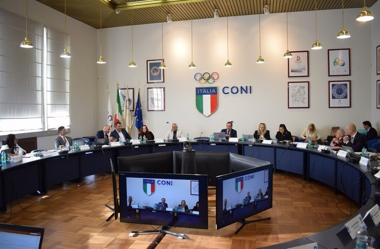 The IWF Board met at the Italian National Olympic Committee headquarters in Rome ©IWF