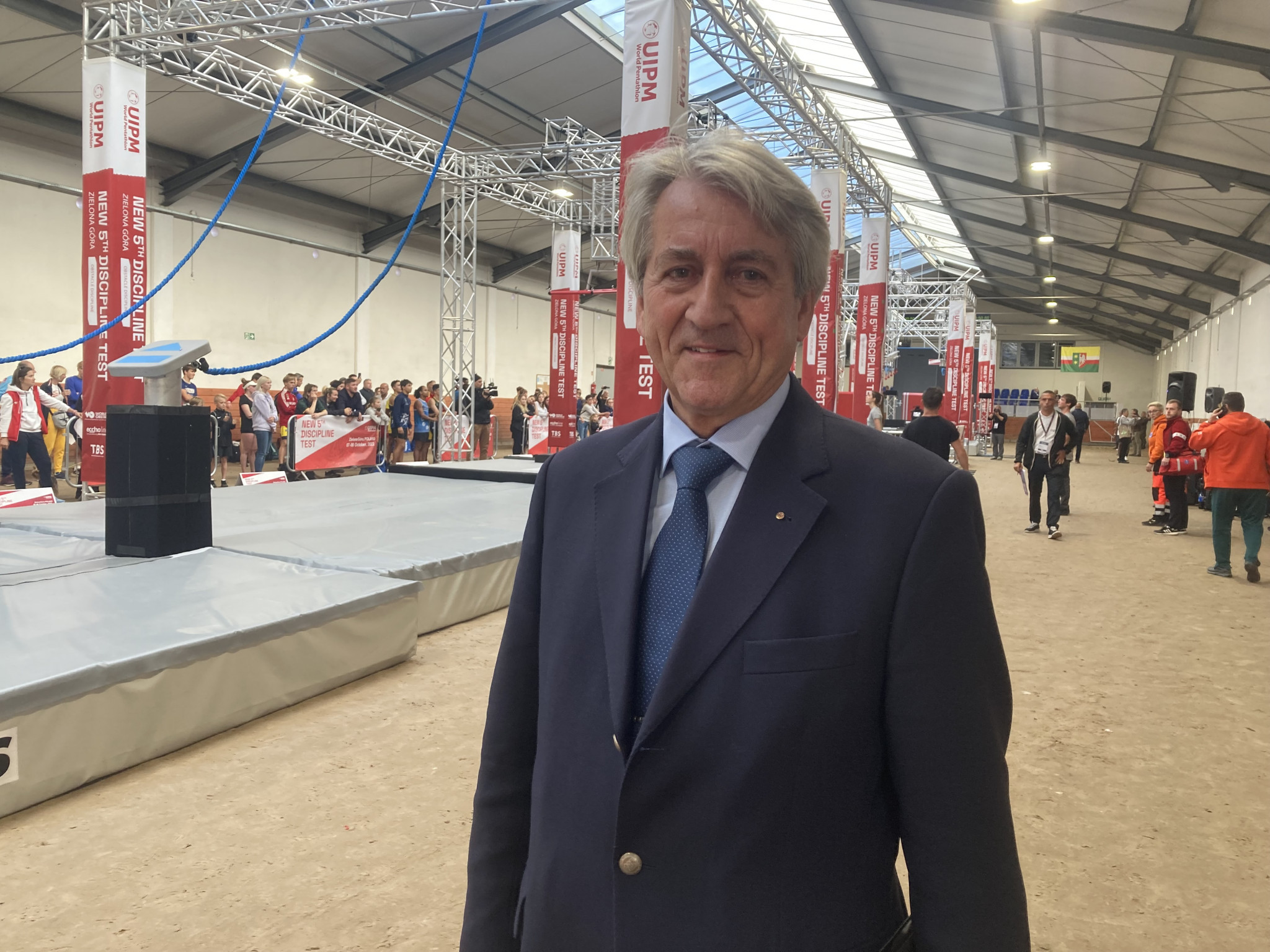 UIPM President Klaus Schormann has faced criticism over the decision to replace equestrian with obstacle racing as modern pentathlon's fifth discipline ©UIPM