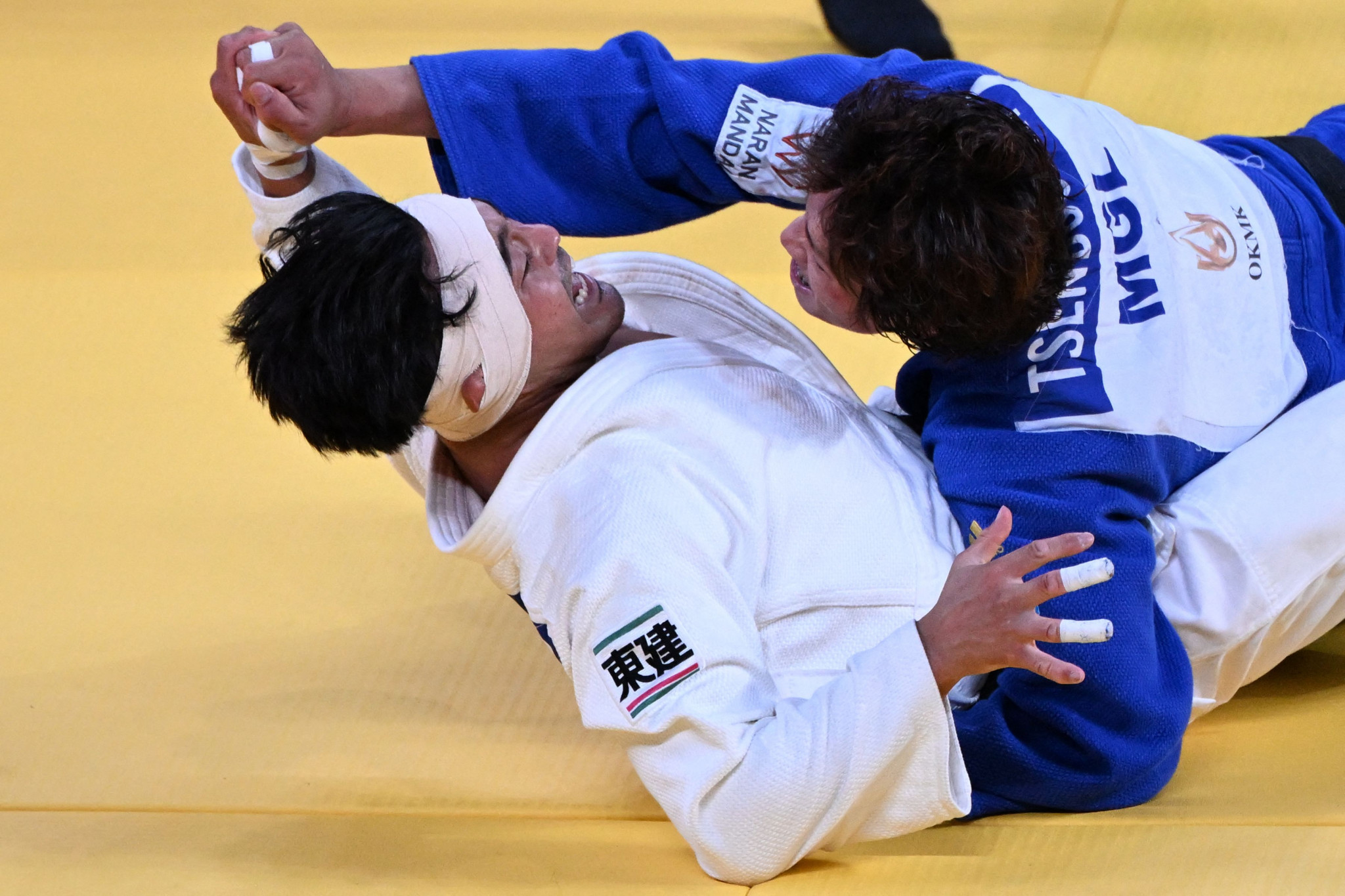 Tsogtbaatar snatched victory in the golden score round with a counter-attacking waza-ari ©Getty Images