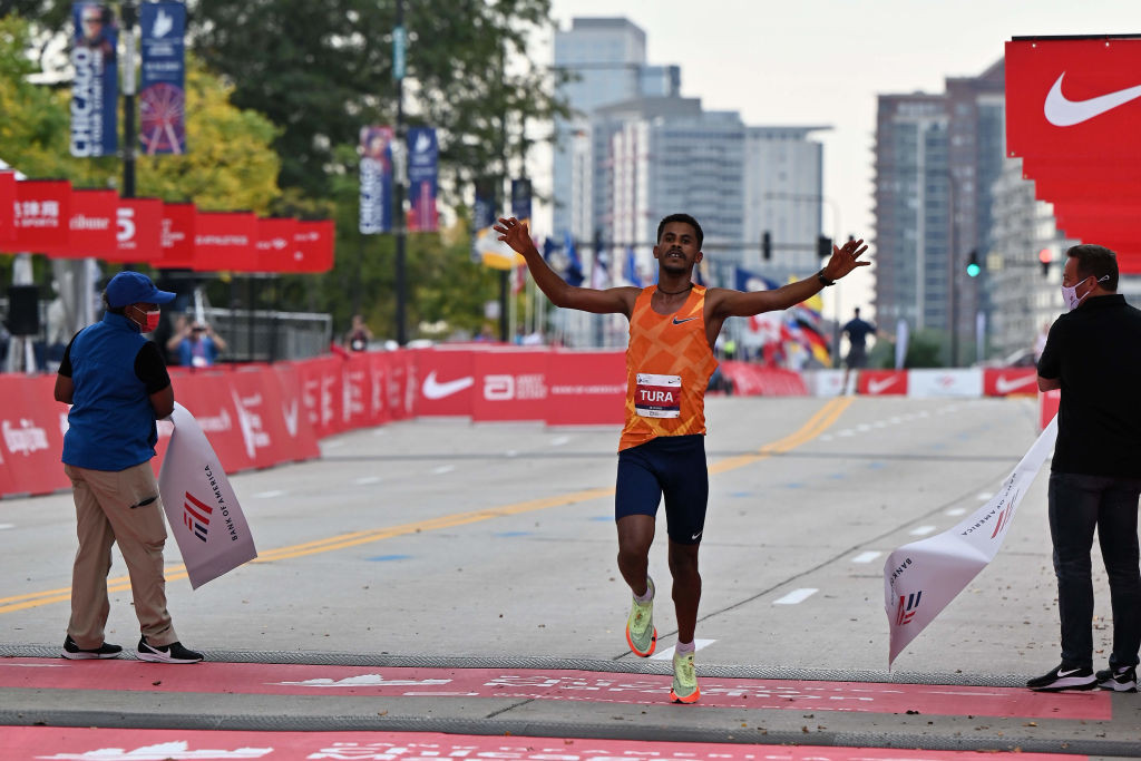 Ethiopia's Seifu Tura is due to defend his Chicago Marathon title tomorrow against a field that includes three strong fellow Ethiopian challengers ©Getty Images