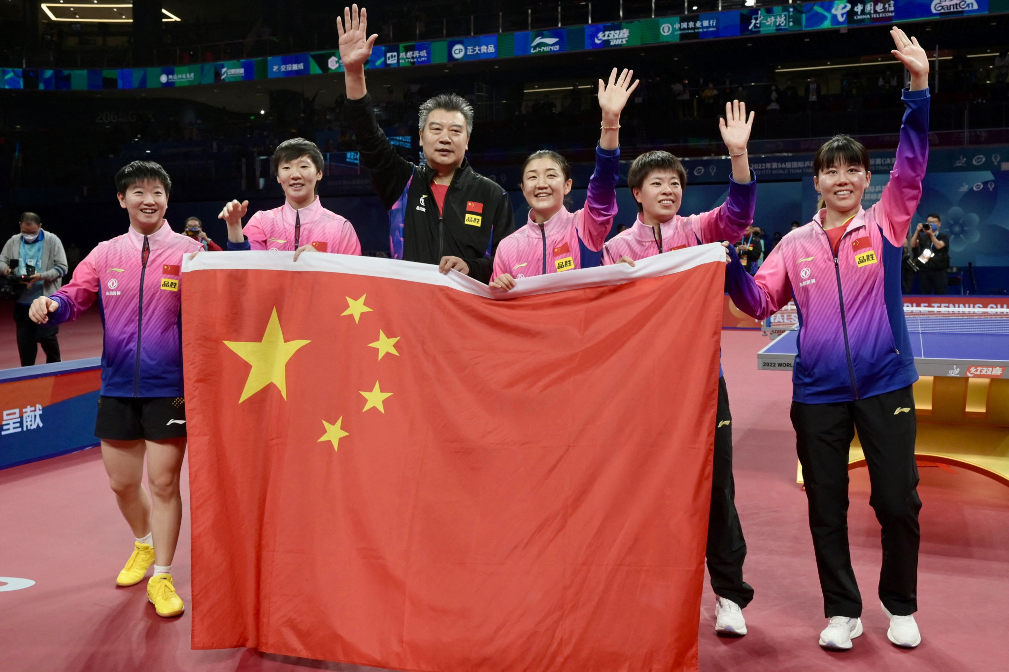 China won the women's title at the World Team Table Tennis Championships for the 22nd time ©Getty Images