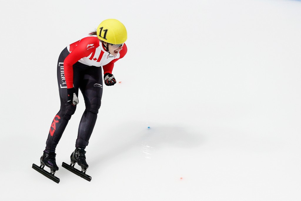 St-Gelais wins gold and silver as first medals are decided at ISU World Short Track Speed Skating Championships 