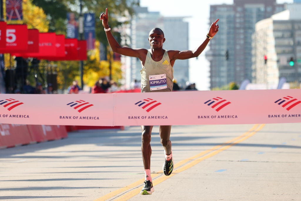 Kenya's Benson Kipruto, winner in Boston last year, today added the men's title at the Chicago Marathon to his CV as he won in 2:04:24 ©Getty Images