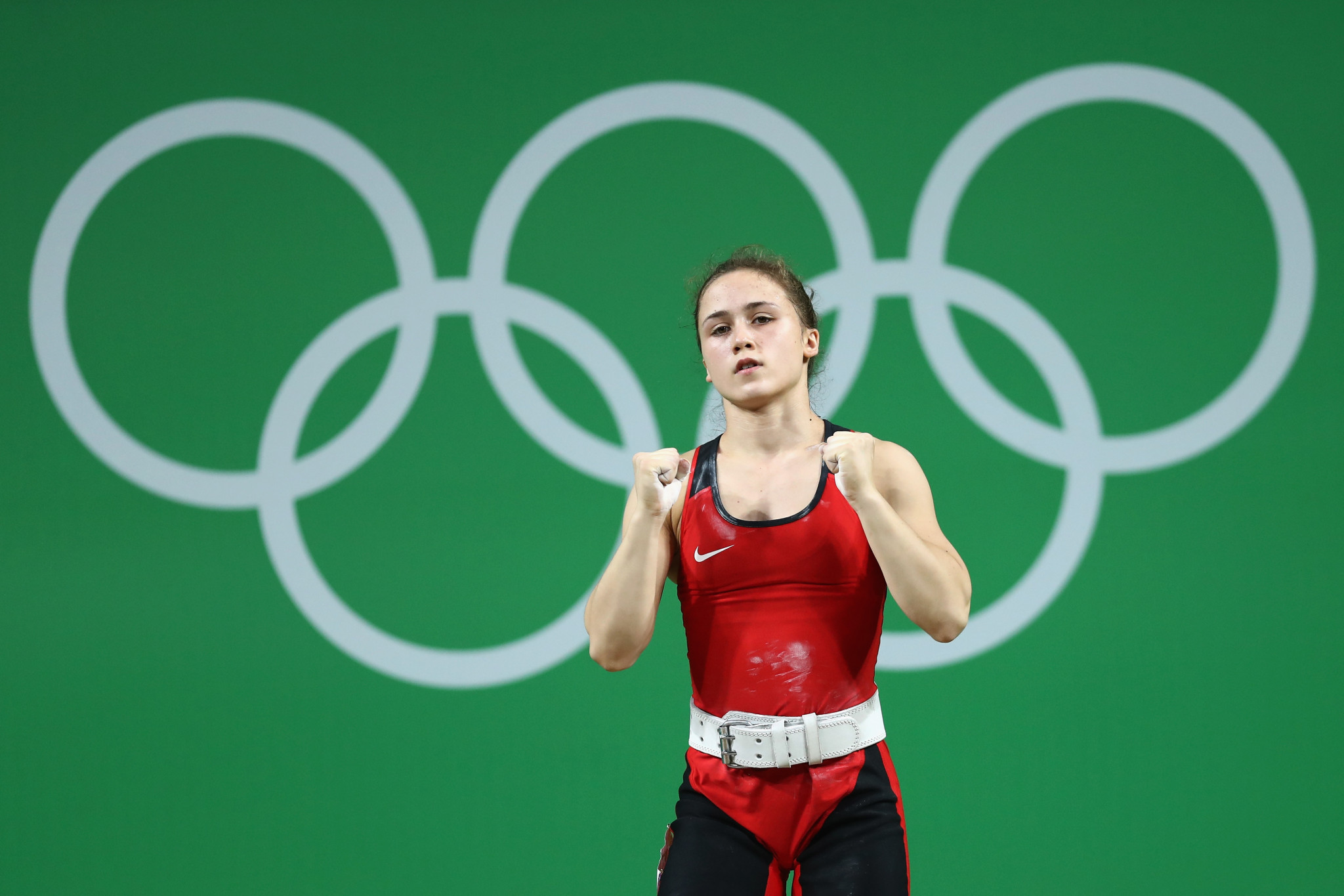 Rebeka Salsabil Ibrahim, who competed for Latvia as Rebeka Koha, is hoping to return to weightlifting ©Getty Images