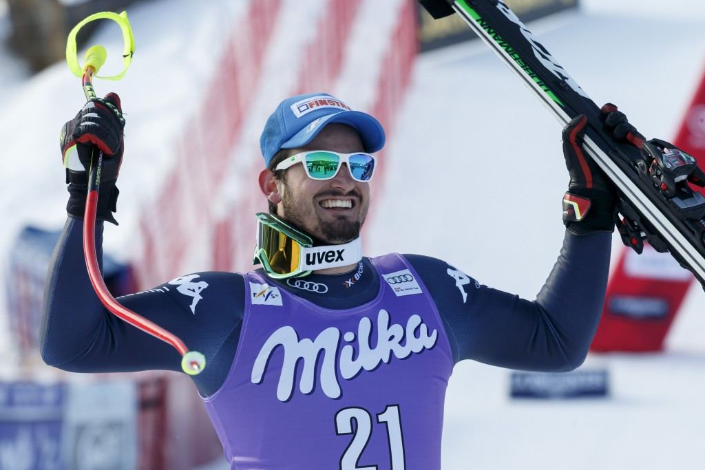 Dominik Paris made it two downhill wins in a row after his victory in Chamonix last month