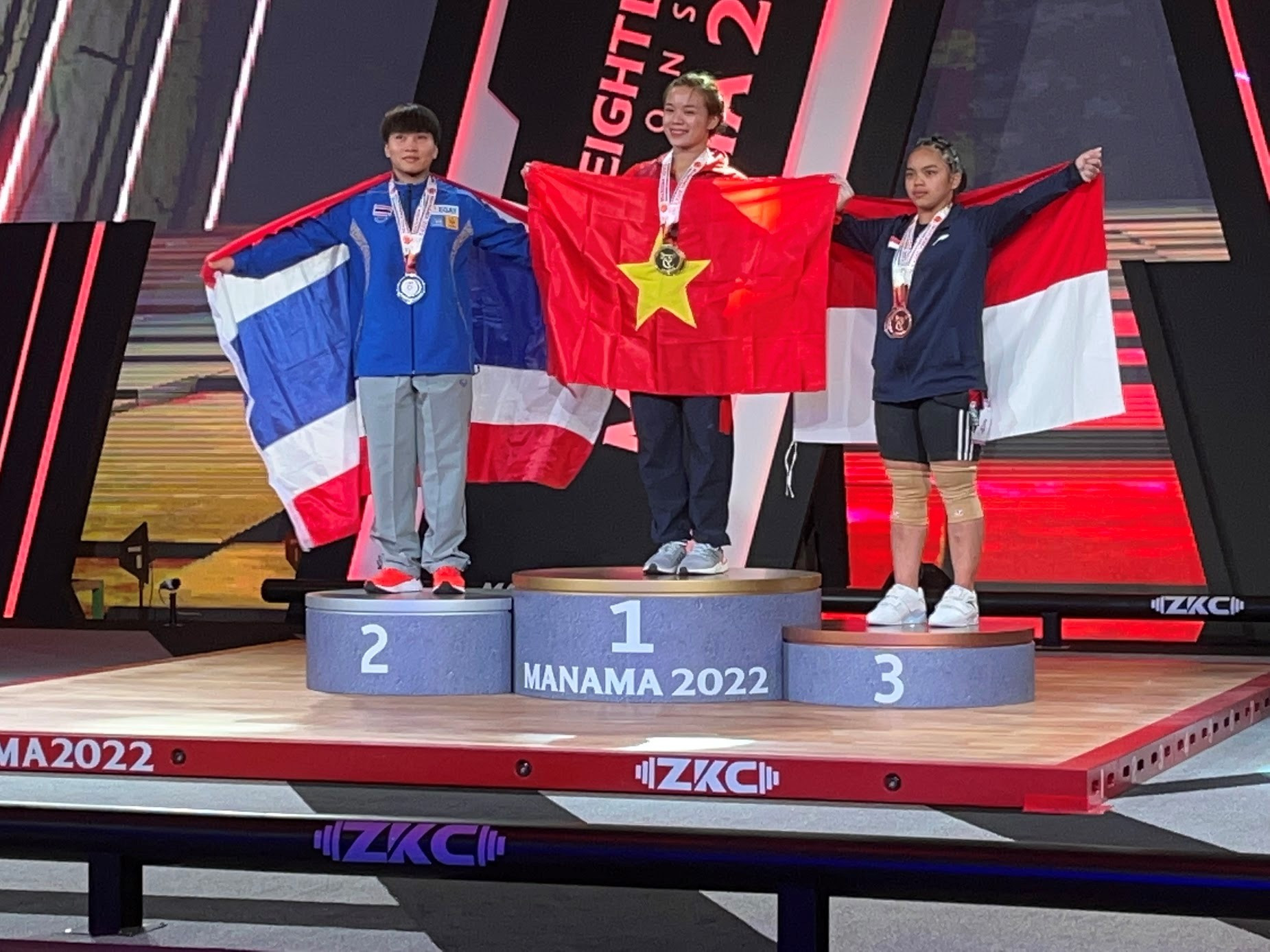Pham Thi Hong of Vietnam was the gold medallist in the women's 64kg©Brian Oliver