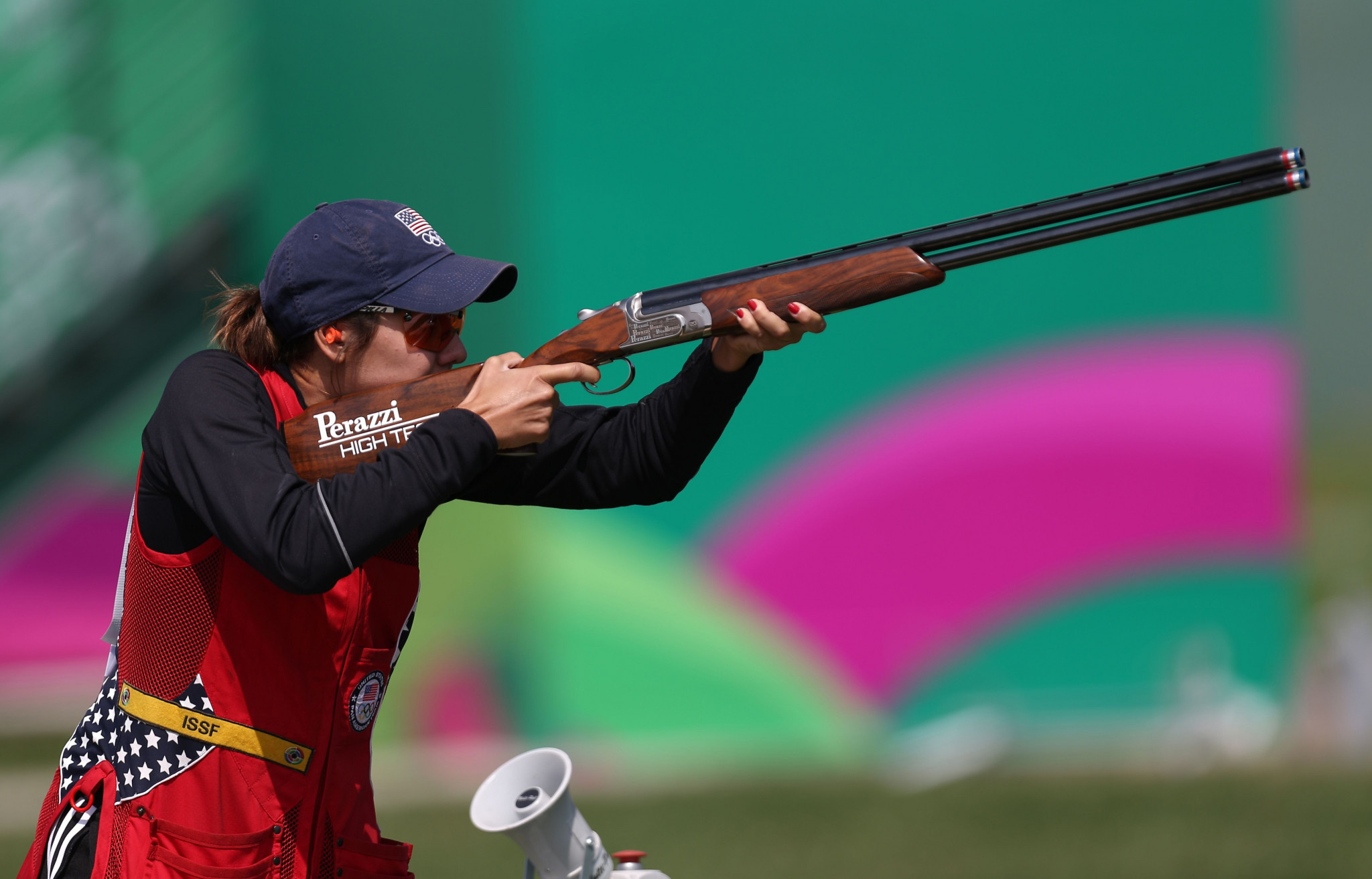 Dania Vizzi helped the United States beat Italy 6-0 in the women's team skeet final ©Getty Images