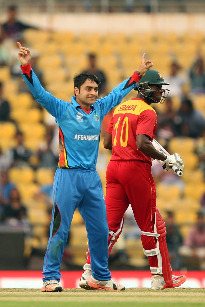 Rashid Khan shone with the ball as Afghanistan made the Super 10s stage 