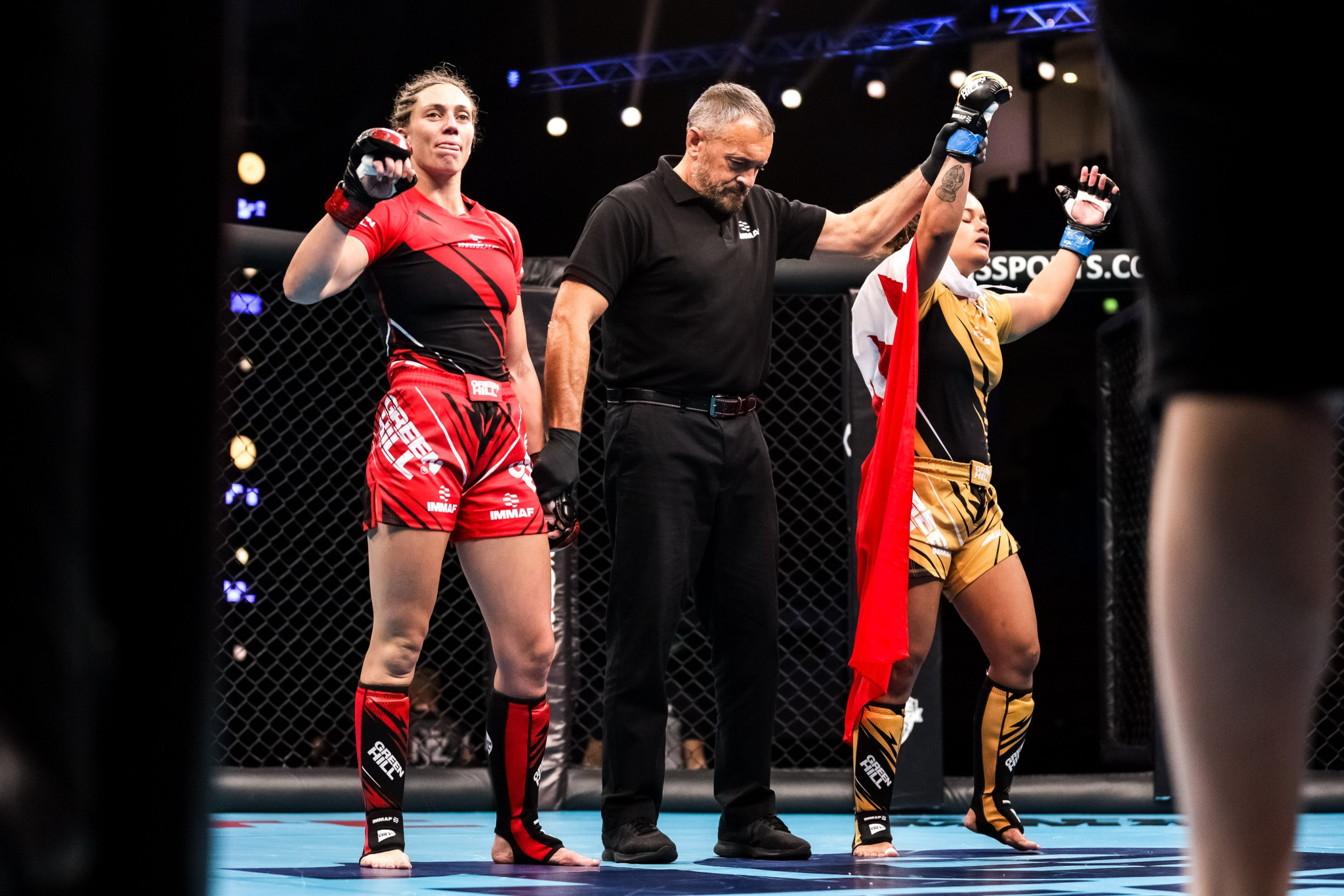 Sabrina Laurentina De Sousa, right, has been named in the squad but has no challengers ©IMMAF
