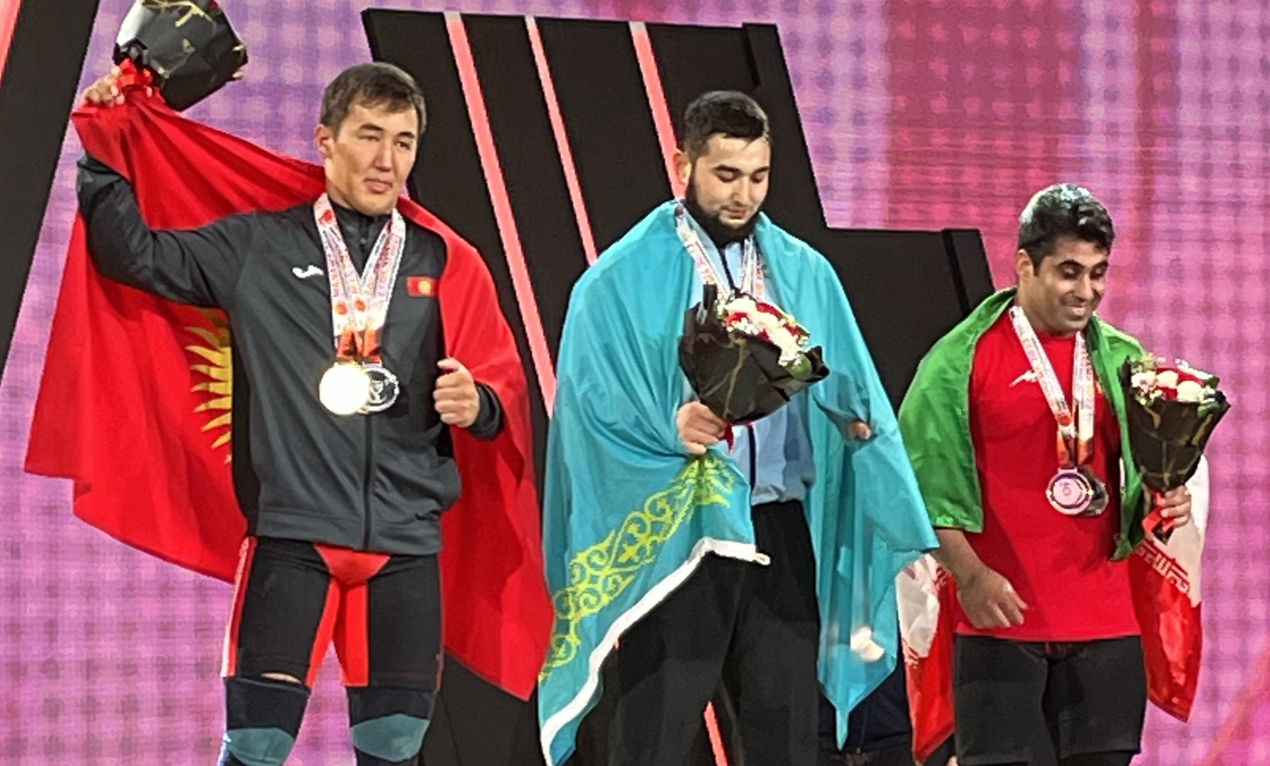 Assylzhan Bektay of Kazakhstan won gold in the men's 89kg category ©Brian Oliver