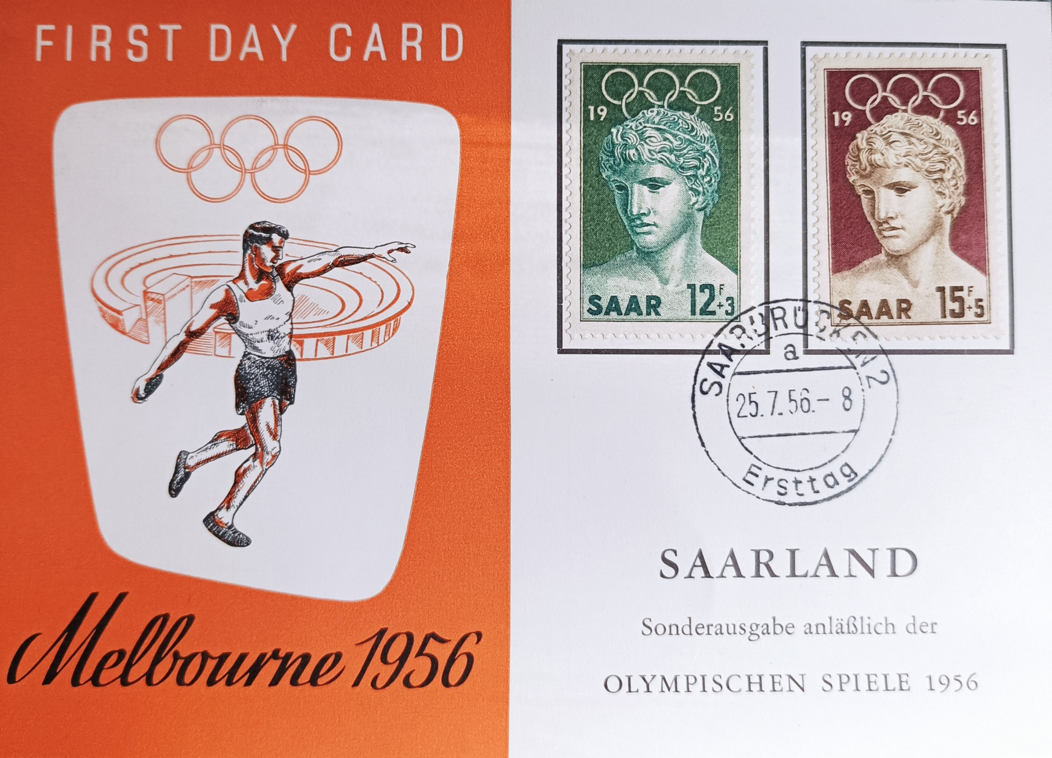 The Saar produced special Olympic stamps in both 1952 and 1956 ©ITG