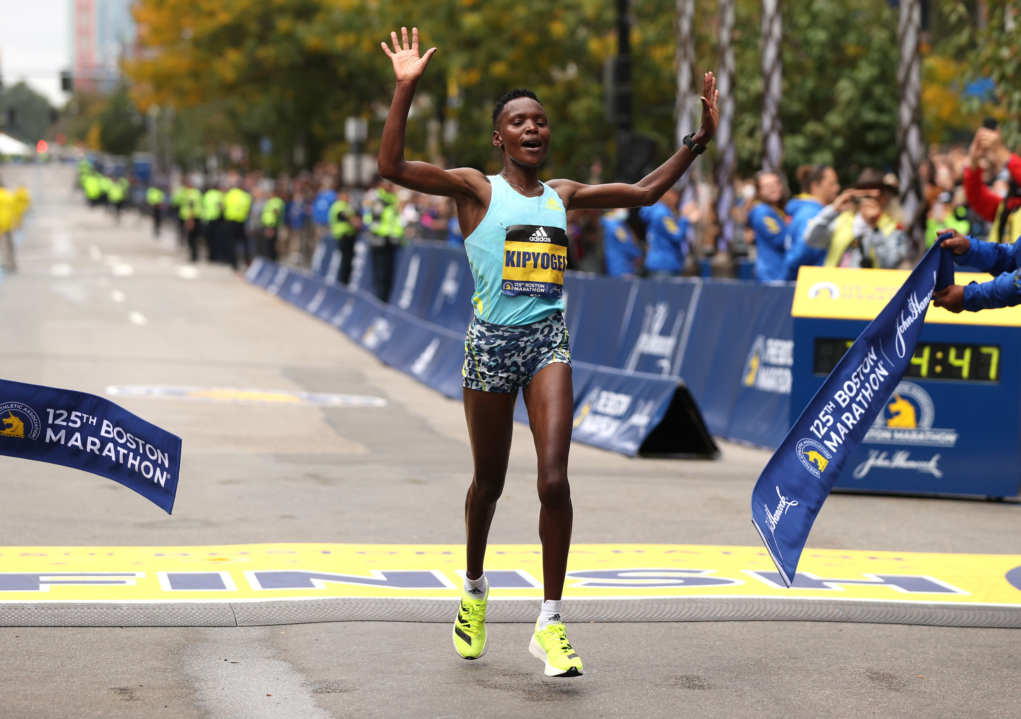 Boston Marathon winner Diana Kipyokei has been provisionally suspended by the Athletics Integrity Unit ©Getty Images