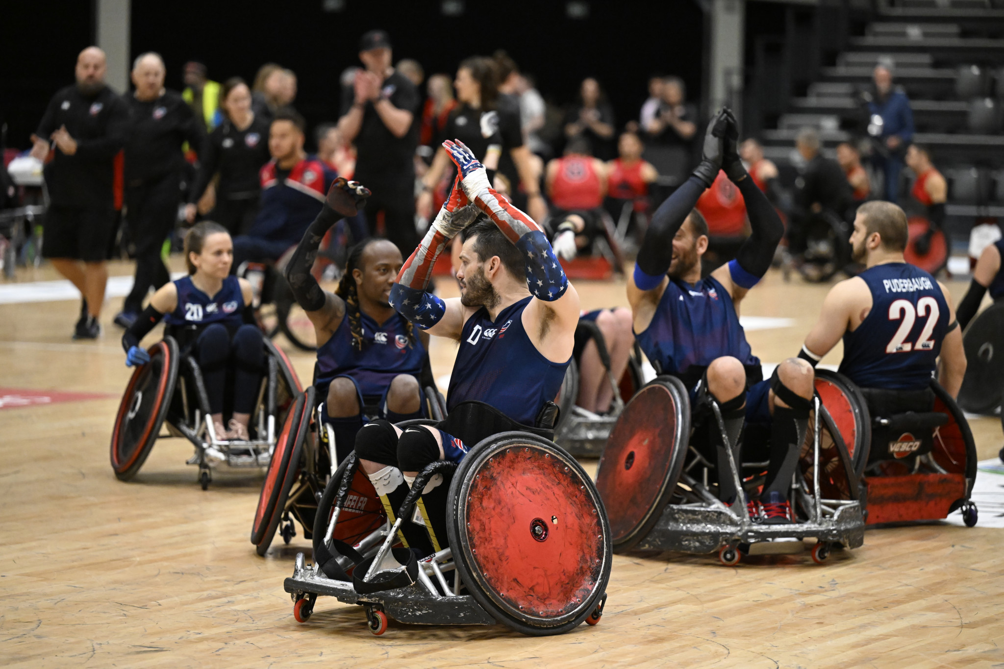 The United States battled from a losing position for the majority of the first half to beat Canada ©Lars Møller/Parasport Denmark